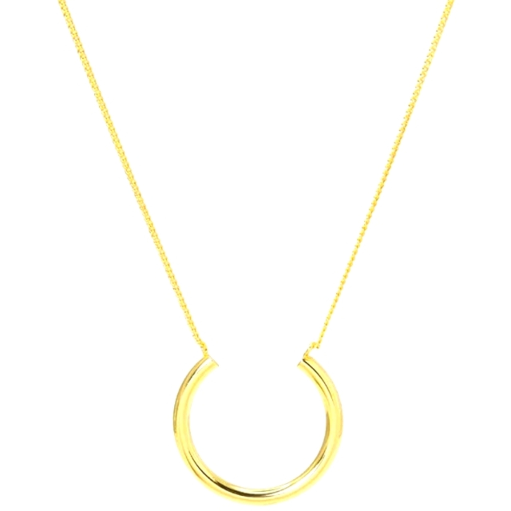 Lane Woods Dainty Geometric Pendant Necklace, Gold-plated, NIB